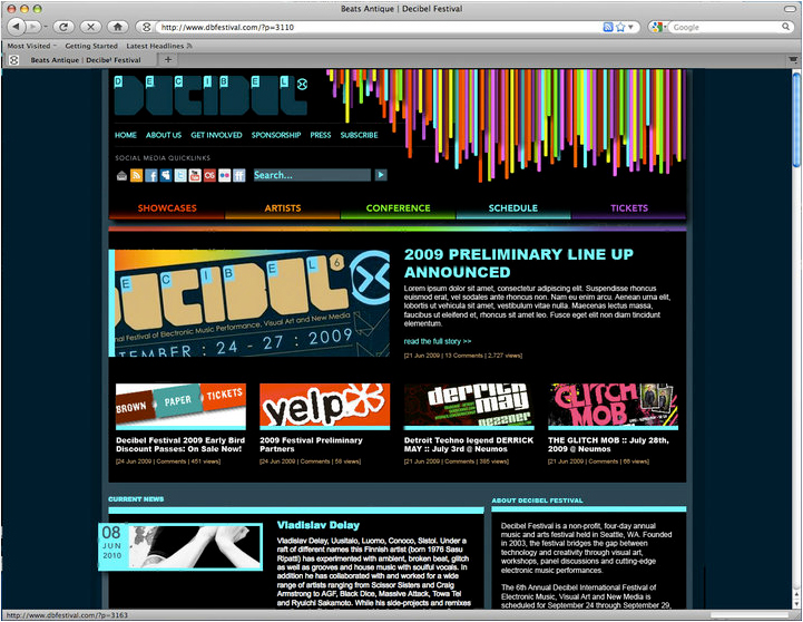 decibel homepage